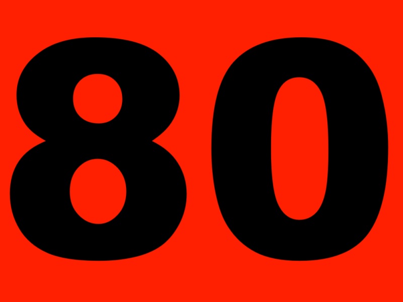 80. Eighty