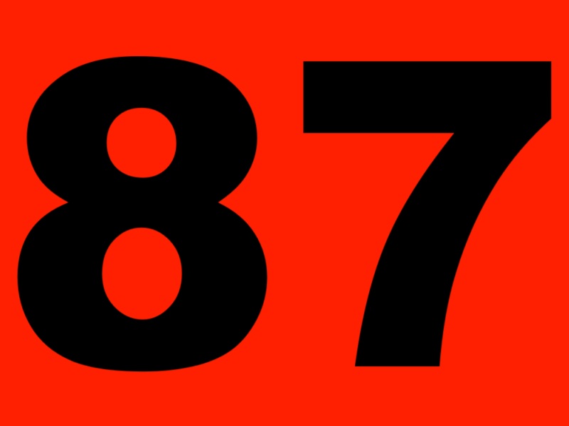 87. Eighty-Seven