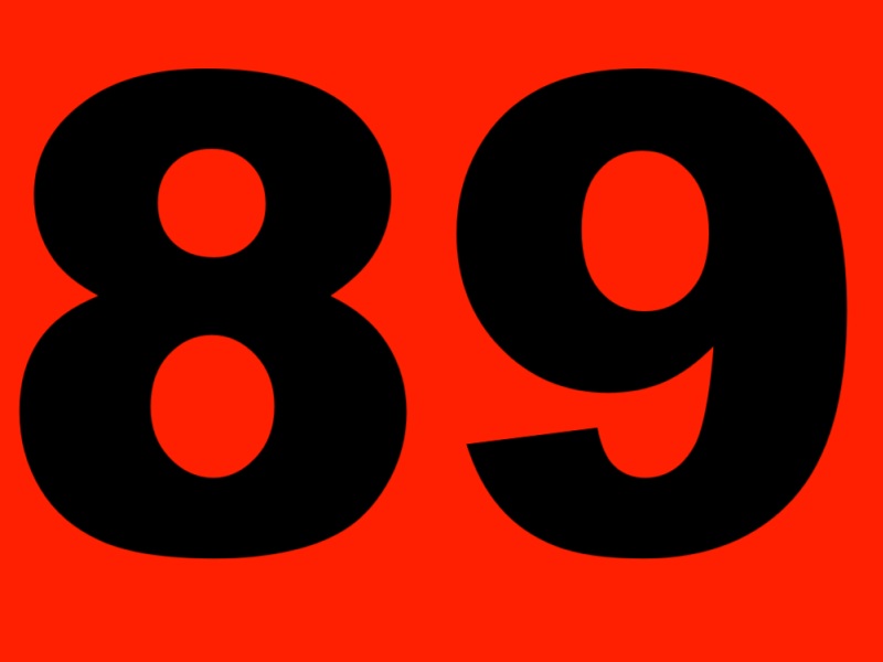 89. Eighty-Nine