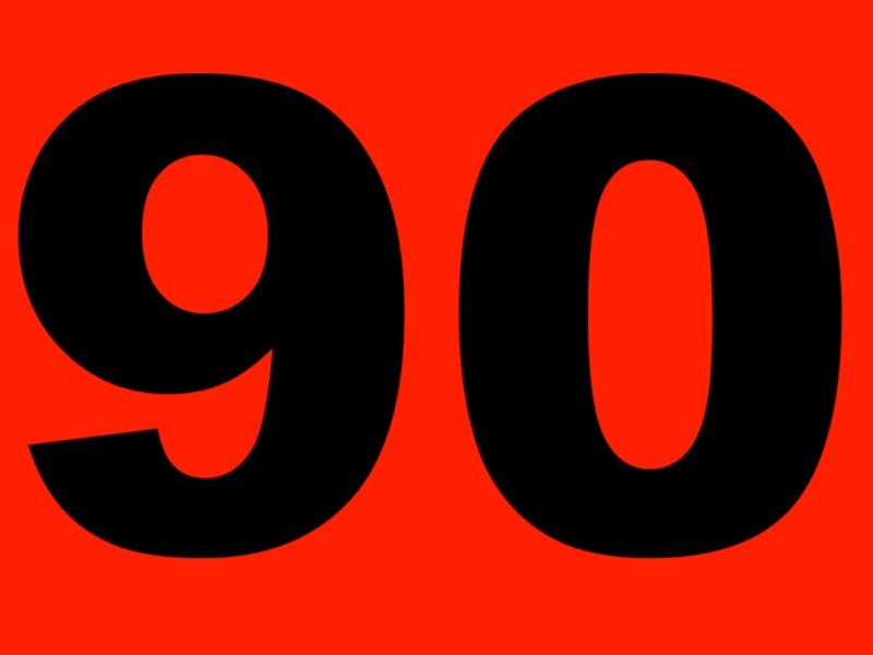 90. Ninety